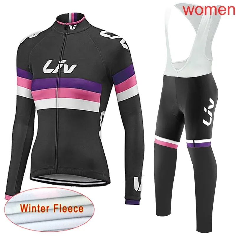 

LIV 2019 women long sleeve cycling clothes bike cycling jersey bib pants 3D gel pad sports kit ropa maillot ciclismo 1904L