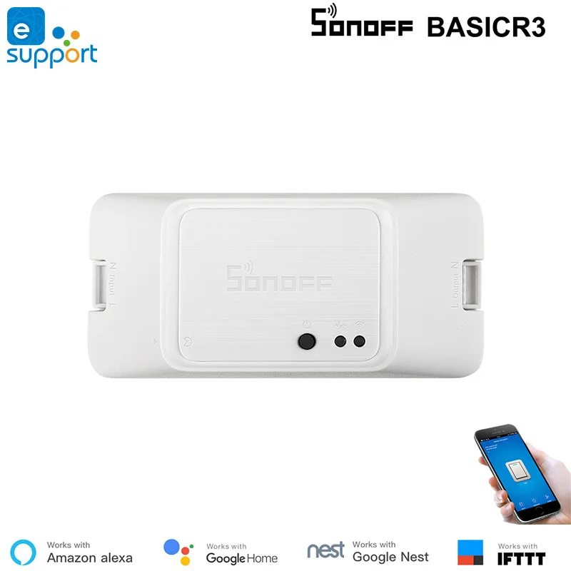 Sonoff Basic 3 Smart Switch Wi Fi управление DIY умный дом R3 работает с Alexa Google IFTTT|Модули для