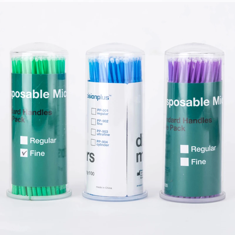 

4boxes/lot Denture materials Micro brush Disposable Micro Applicators with different sizes