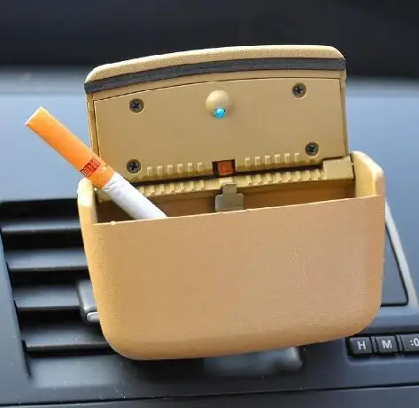 Car Ashtray with LED Light Cigarette Cigar Ash Tray Container Smoke Cylinder Cup Holder Storage Auto Accessories | Автомобили и