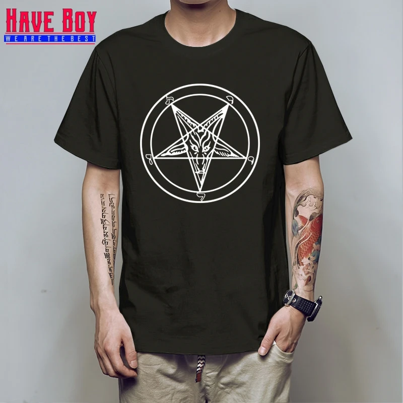 HAVE BOY/футболки с изображением Сатанинского козла бапхомета из мультфильма