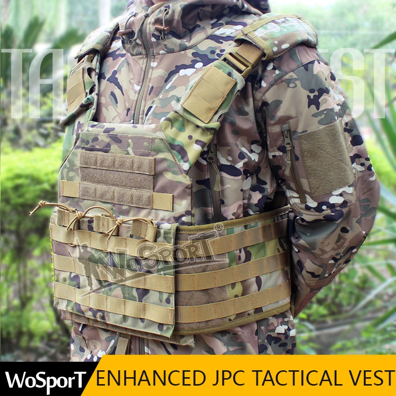 

WoSporT New Military Enhanced Tactical JPC Vest Chest Rig Jumper carrier Airsoft Nylon MOLLE Gear Paintball Hunting Shooting