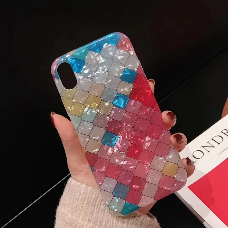 Wixcen розовый чехол для Iphone Xs Max Xr блестящий ТПУ 6s 7 8plus X Мягкая задняя крышка |