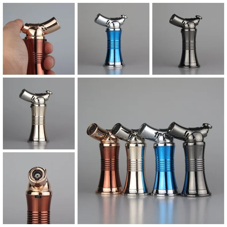 Spray gun desktop straight at creative lighters metal cigarette lighter high-end gifts Cigarette Accessories | Дом и сад
