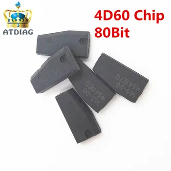

50pcs/lot ID4D60 4d60 80bit blank Transponder Chip GOOD QUALITY virgin chip for Car keys