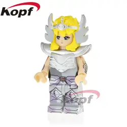 Одиночная распродажа Saint Seiya Super Heroes Knights of the Zodiac Hyoga Dragon Andromeda Ikki строительные блоки детский подарок игрушки PG1152