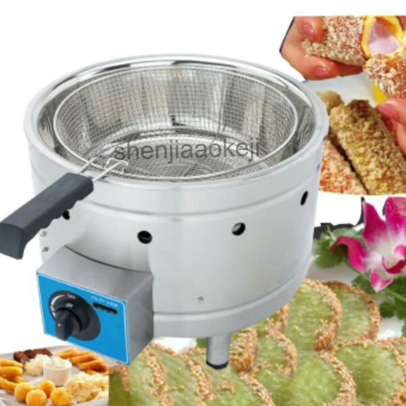 15L Commercial deep fryer Stainless Steel single basket fried whole chicken fritters french fries Gas fryer 15L Commercial deep fryer Stainless Steel single basket fried whole chicken fritters french fries Gas fryer