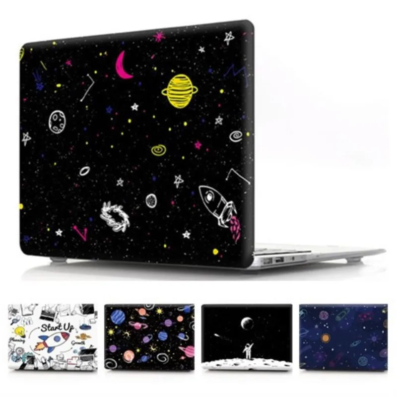 Блестящий чехол для Apple MacBook Air Pro retina 11 12 13 15 дюймов мультфильм пространство