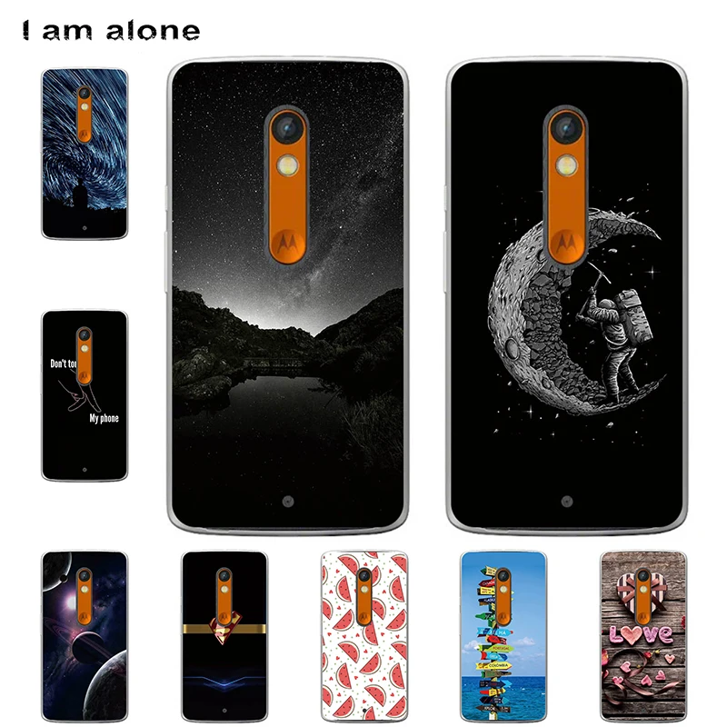 Чехлы для телефонов I am alone для Motorola Moto X Play, 5,5 дюймов, жесткий пластиковый мобильный Модный чехол с рисунком для Moto X Play