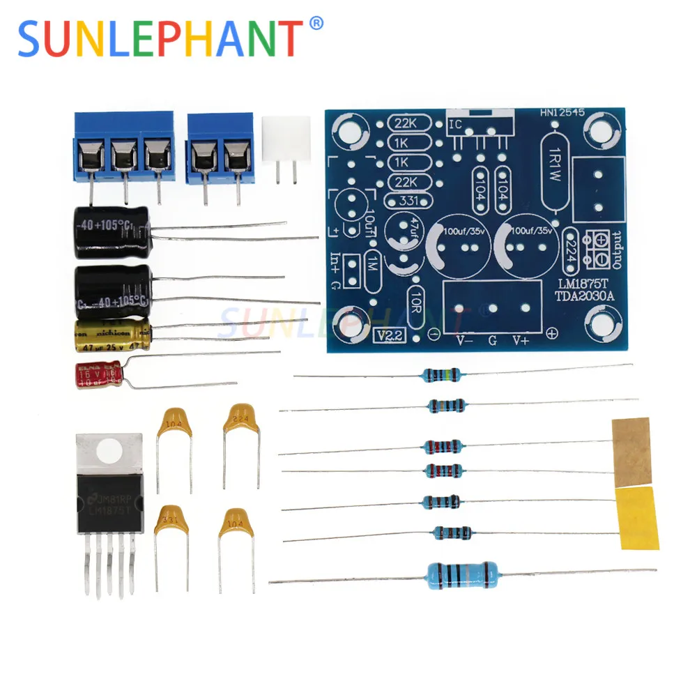 

20W HIFI Mono Channel LM1875T Stereo Audio Amplifier Board Module DIY Kits Integrated Circuit
