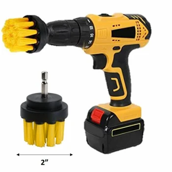 

2x Electric Drill Clean Brush Scrub Brush Powered Clean Tire Attachments Kits