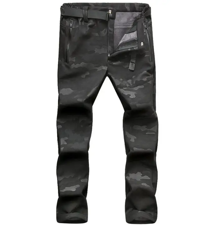 Nuevo invierno de los Hombres Calientes senderismo outoor interior polar Pantalones viento impermeable Pantalones camping trekking Pantalones