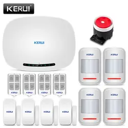 KERUI W19 проводной GSM охранная Главная Системы Беспроводной дом сигнализация для офиса Наборы Android IOS телефон приложение дистанционного