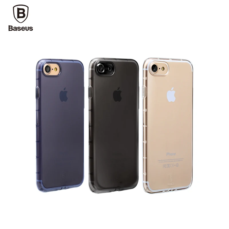 BASEUS Slim Thin Shockproof Anti-Shock Clear Transparent Soft TPU Back Case Cover for iPhone 7 4.7 iPhone7 Plus 5.5 ORIGINAL |