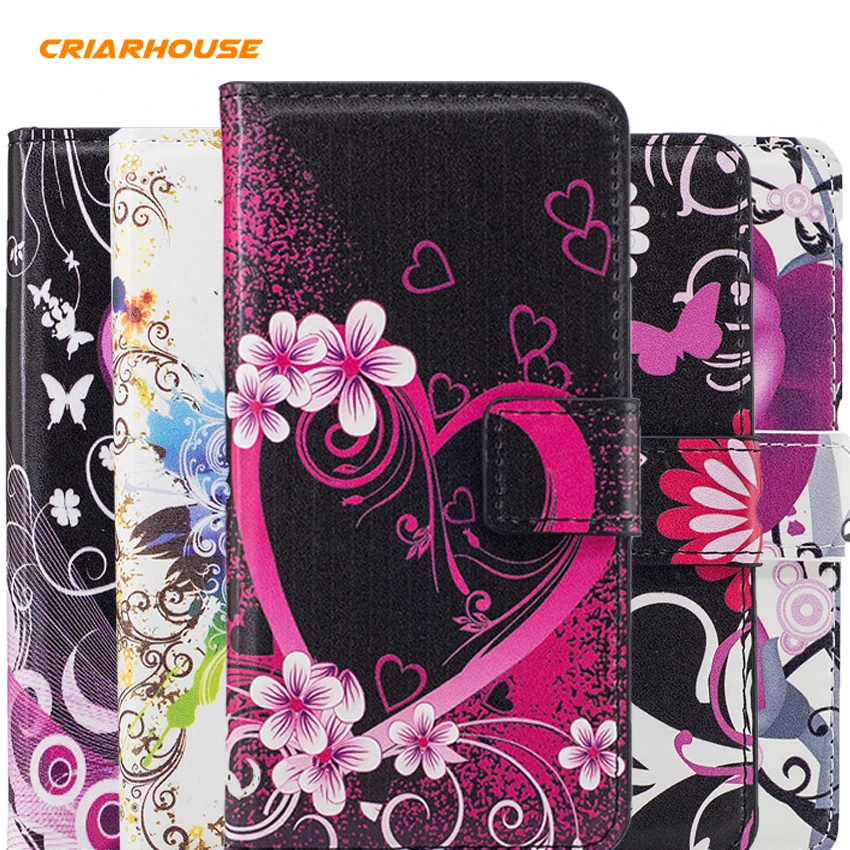 

Butterfly Painting Flip Wallet Leather Soft Silicone Back Case Cover For Apple iPhone X 4 4s SE 5 5s 6 6s 7 8 iPhone8 Plus Cases