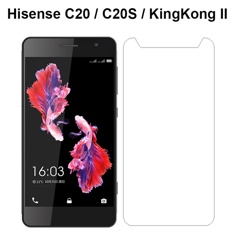 

2PCS Glass Screen Protector Film for Hisense C20 C20S KingKong II Case Smartphone for verre tremp Hisense C20 Tempered Glass