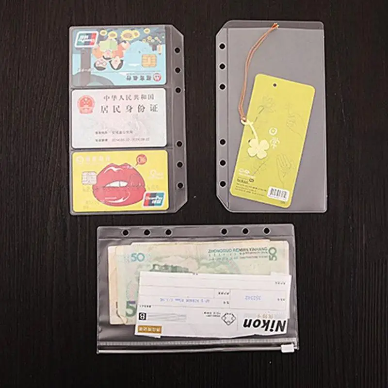 A4, A5, A6, B5, спираль, ПВХ, сумка на молнии, аксессуары для ноутбуков, Dokibook, держатель для карт, сумка для хранения, карман для паспорта, аксессуары для ноутбуков