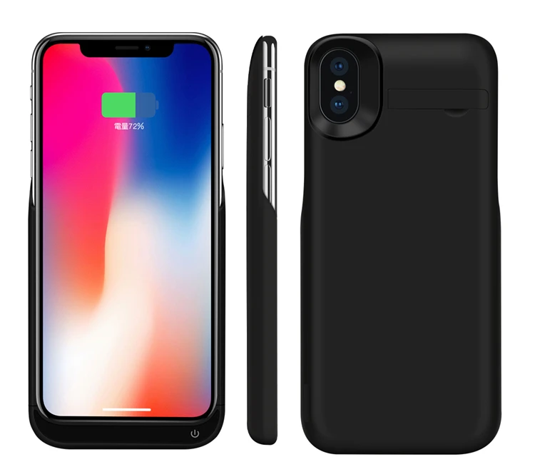 

New 5500mah For iphone X Power Case Phone Stand Charger Cover Smart Battery Bank For iphone X Power Case