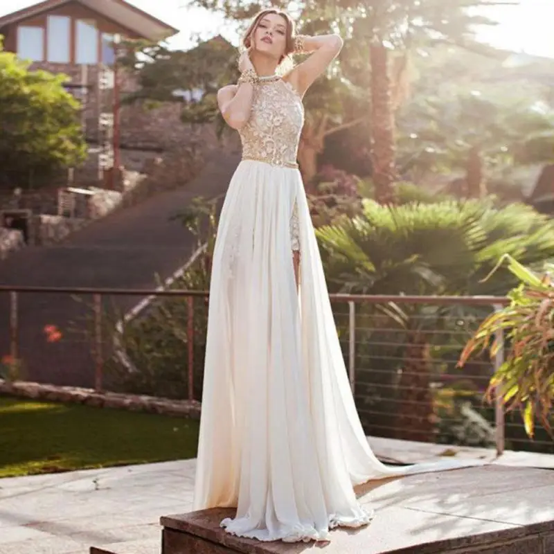 

New arrival luxury elegant Lace Dress Women's Long Evening Ball Prom Gown for Formal Party Vestido