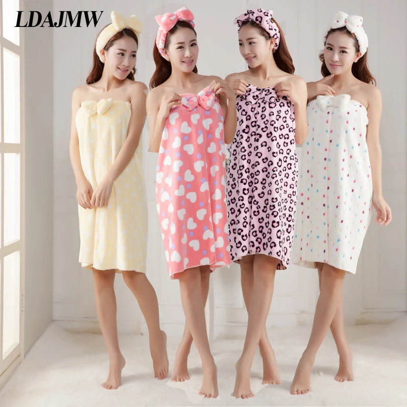 LDAJMW Amazing Magic Towel Microfiber Towel Sexy Cute Bow Flannel
