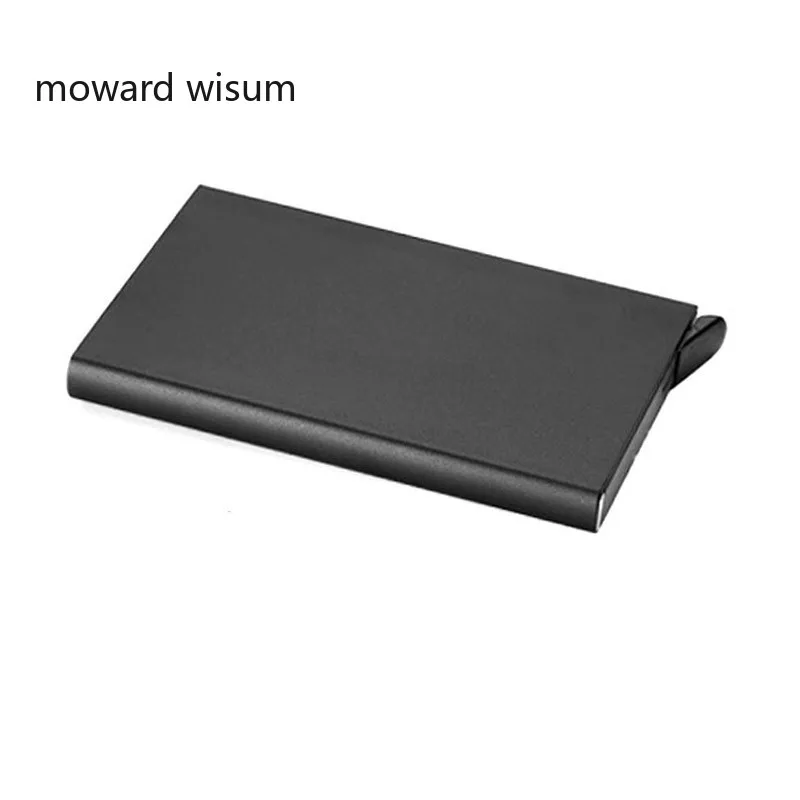 

Automatic Credit ID Card Holder for Man Women Aluminum Pop Up Blocking Card Wallet Travel Case Metal Anti Protection Cardholder