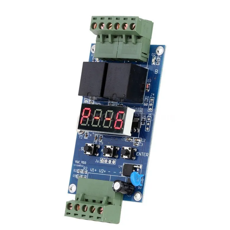 

High-performance Relay Control Board 12V Dual Programmable Relay Module Cycle Delay Timer Timing Clock Switch Module
