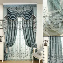 Готовая занавеска с крючками или пробивая смешивая ткань свободная отделка для различных размеров 1695m53 занавески на заказ