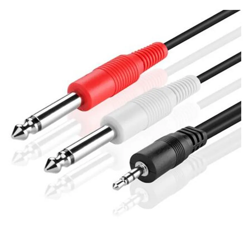 Стереокабель премиум класса LBSC 3 5 мм от TRS до Dual 1/4 дюймов TS|3.5 mm|cable trsstereo cable |
