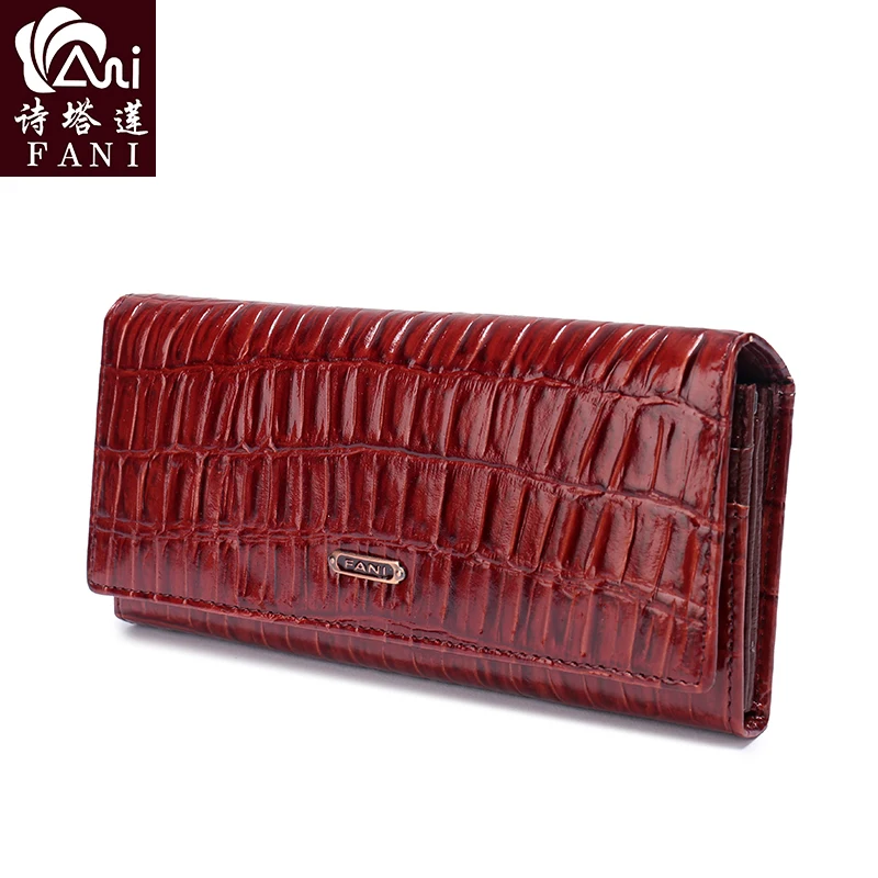 

FANI Hot Sale 2018 Wallet Brand Leather Women Wallets Female Card Holder Long Lady Clutch Coin Purse Long Style Fashion Purse