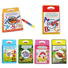 6 Colors Magic Water Drawing Book Coloring Book Doodle with Magic Pen Painting Board Juguetes For
