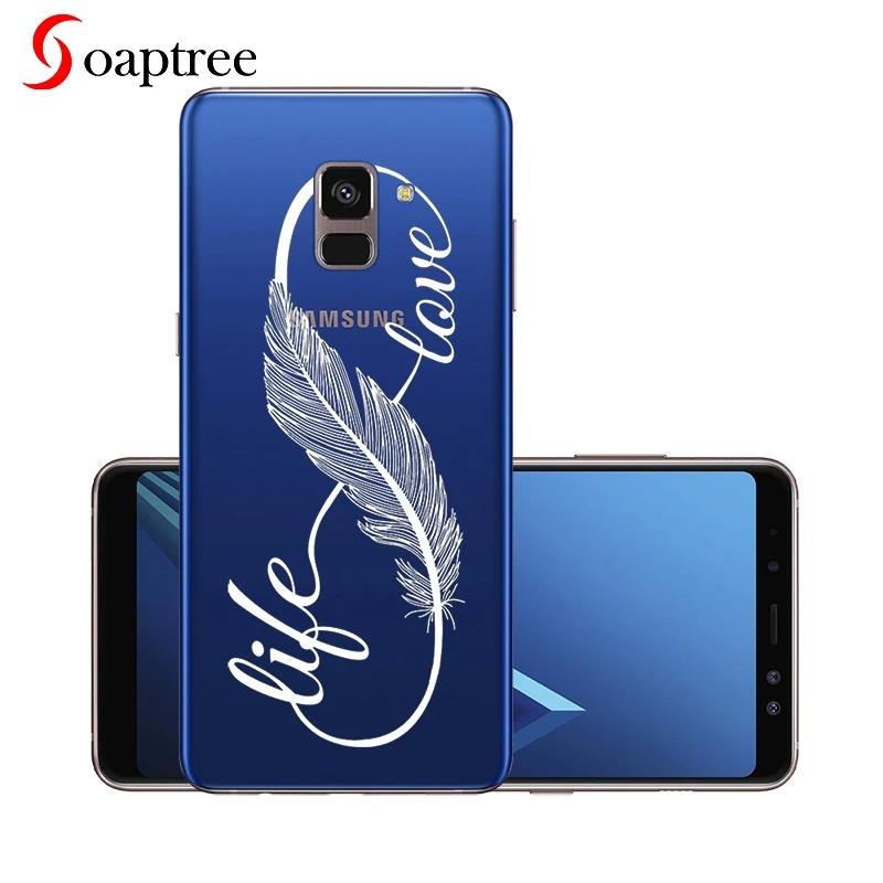 

Silicone Phone Case For Samsung Galaxy A7 A8 Plus 2018 A730 A730F Case Cover For Samsung A5 A8 2018 A530 A530F Cover Clear Shell