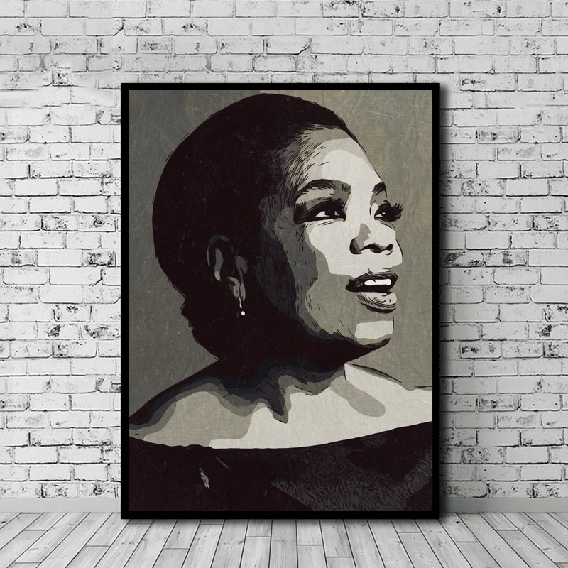 

Oprah Winfrey Poster Canvas Print Wall Art Home Decor No Frame