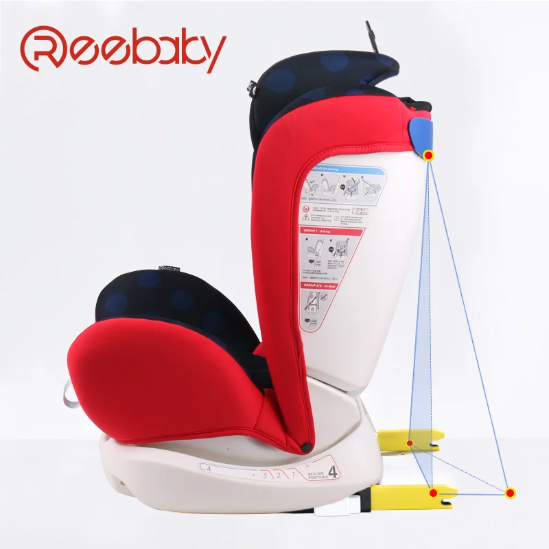Новинка 2019 Reebaby0 12 лет детское кресло для автомобиля безопасное сиденье Isofix