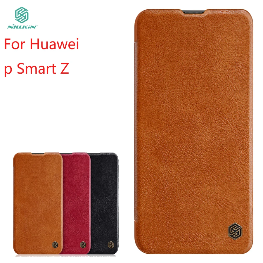 

For Huawei P Smart Z Case Cover NILLKIN PU Leather Flip Case For Huawei P Smart Z Cover Flip Phone Case For Huawei P Smart Z