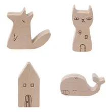 Милые деревянные, с животными из мультиков информационный буклет фото клип записка-напоминание Примечания Дисплей плату зажимы сообщение стенд держатель