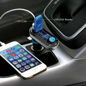 

Wireless Bluetooth In-Car Kit FM Transmitter MP3 Player Bluetooth FM Transmitter Wireless MP3 Player Radio Adapter Ship USA