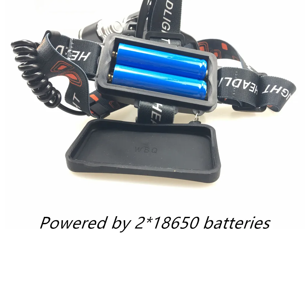 Мощный 15000LM XML T6 5 светодиодный фонарик фары фара 4 Режим масштабирования свет для Охота Рыбалка+ 2x18650 батарея+ Зарядное устройство