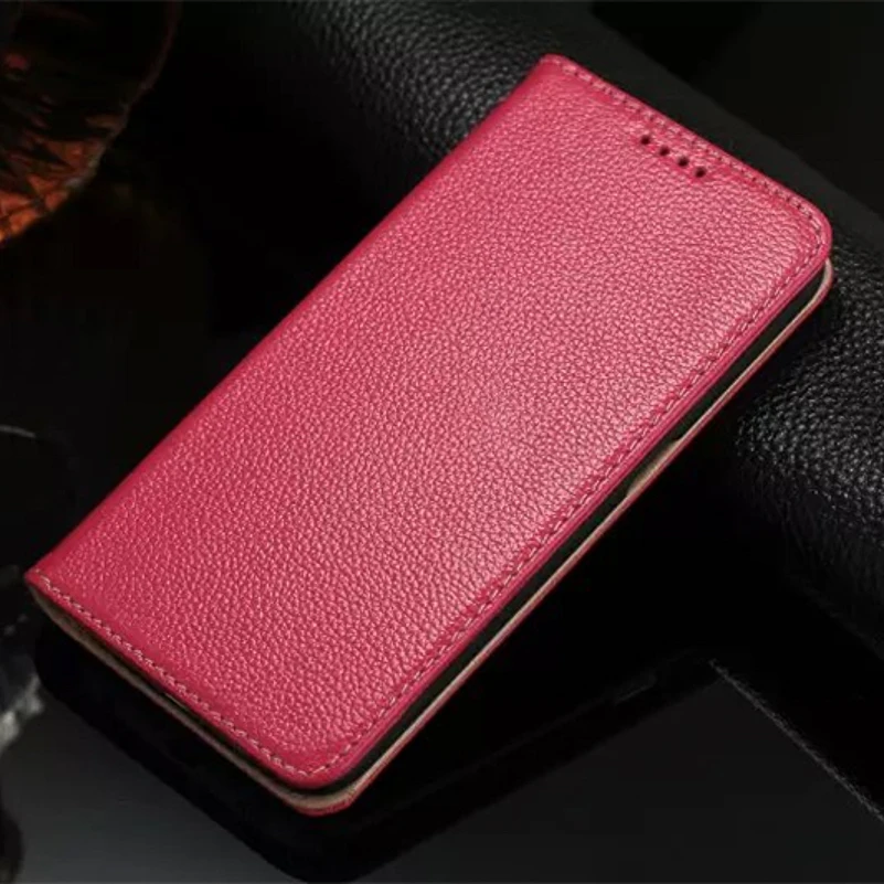 rose red Для samsung S6 edge чехол с зернистой текстурой натуральной кожи крупного рогатого скота кожаный флип-чехол с подставкой и держателем слотов для карт бумажник для отдыха крышка - Цвет: rose red