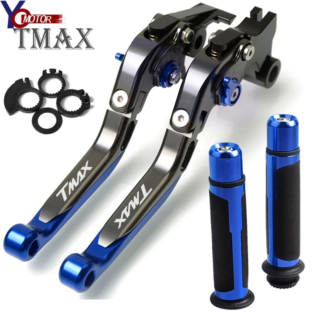 Для YAMAHA TMAX 500 530 2001-2007 аксессуары для мотоциклов складные тормозные рычаги сцепления ручки для TMAX500 TMAX530 2006 2005 - Цвет: BUGYGYBU