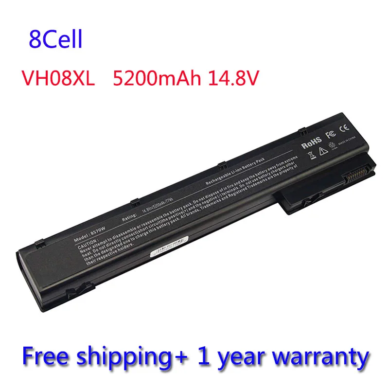 7XINbox 8Cell VH08XL батарея для HP EliteBook 8560w 8570w 8760w 8770w HSTNN-IB2P HSTNN-LB2Q HSTNN-I93C 632425-001 632427-001 |