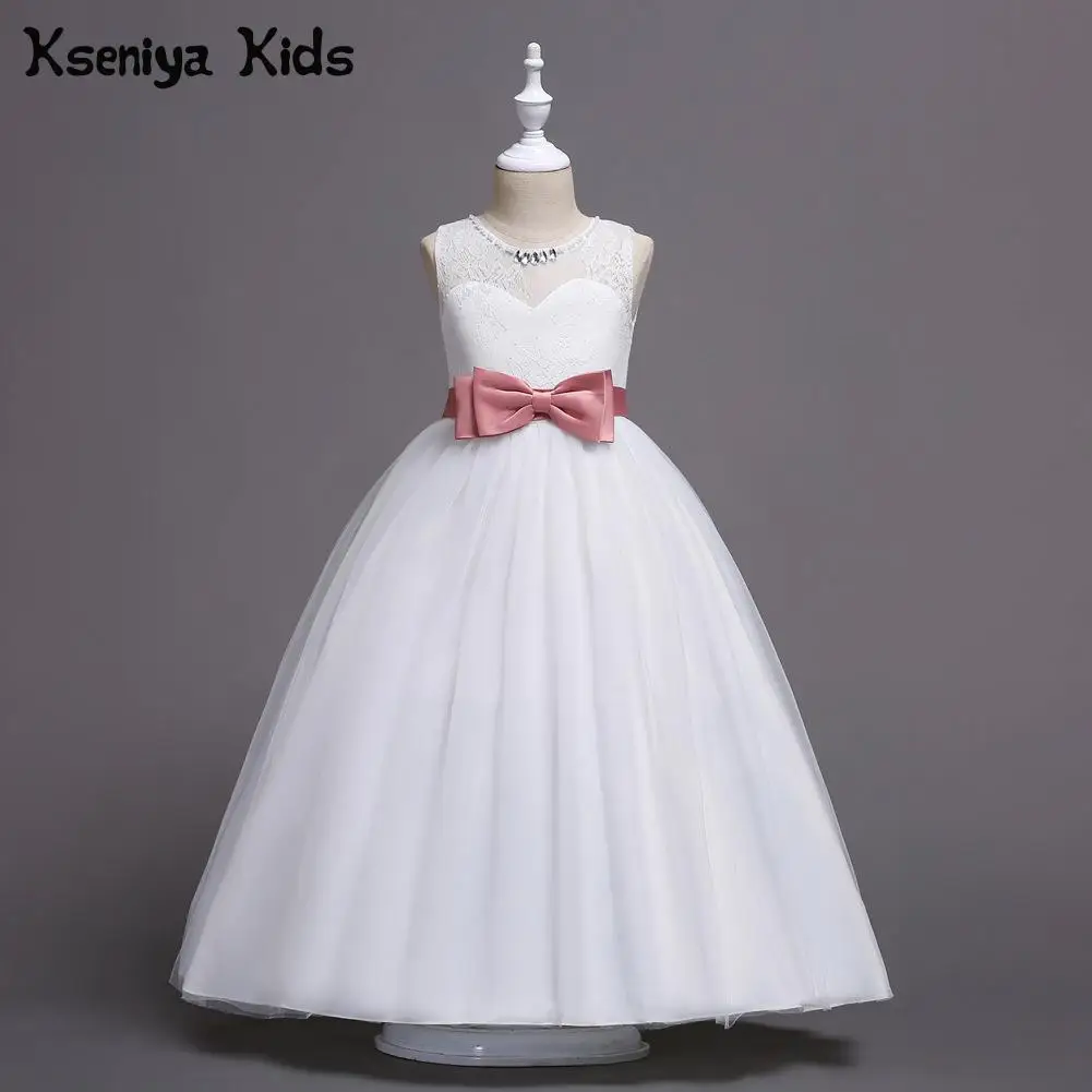 

Kseniya Kids 2018 Spring And Summer New Children's Clothing Cute Princess Mesh Lace Sleeveless Big Girl Dress Party Dresses