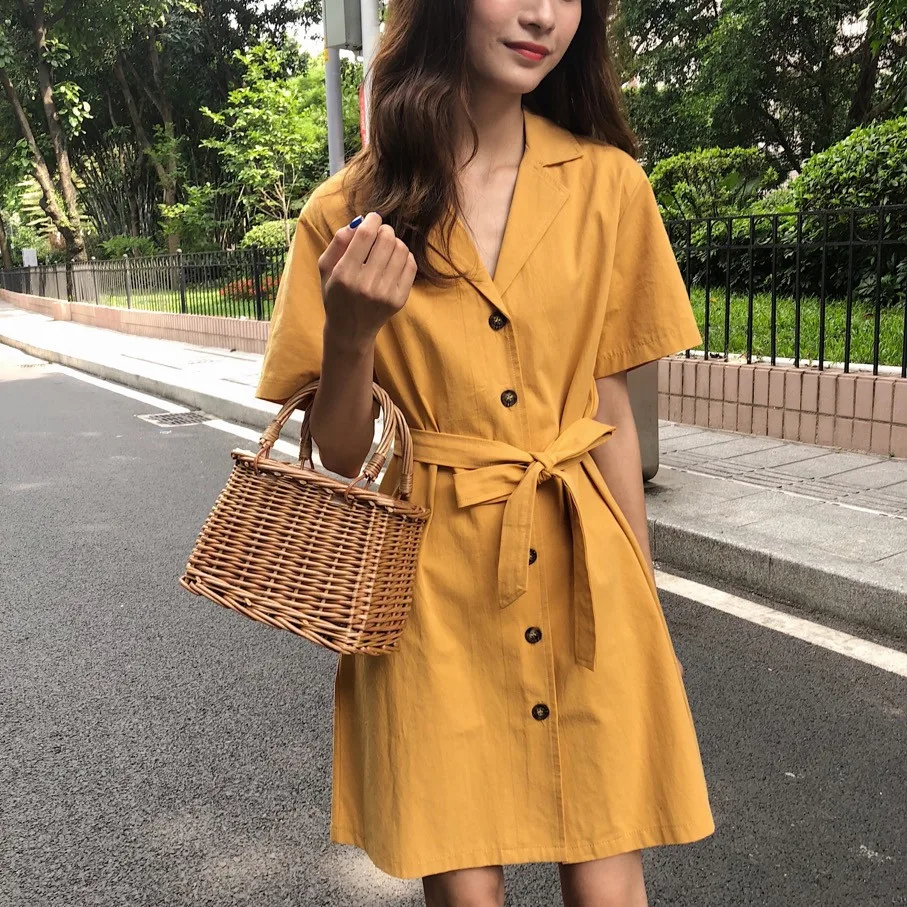 Mihoshop Ulzzang Корейская женская модная одежда летнее желтое базовое простое