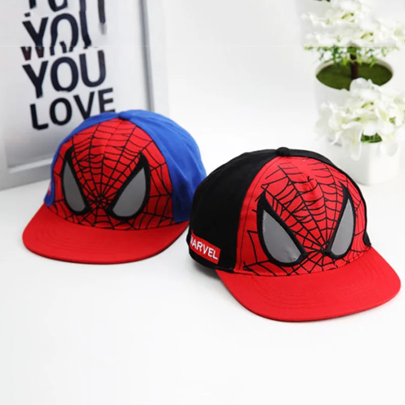 

1Pcs Red Soft Children Cartoon Spiderman Baby Baseball Caps Snapback Adjustable Children's Sports Hats Fit for 48-53cm Kids Cap