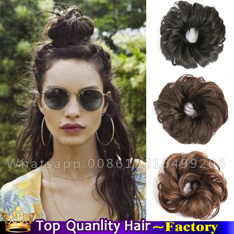 Synthétique Cheveux Chouchou Faux Chignon Chignon Postiche