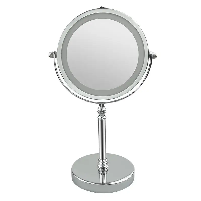 1 шт. зеркало для макияжа двухстороннее 10X увеличение 360 градусов вращение светодиодный Зеркало для спальни