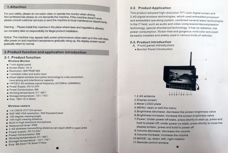 5 шт.; ; детское нижнее белье 2,4 г Цифровая беспроводная камера монитор Комплект система заднего вида 12 v/24 v грузовик кэмпер Караван Автобус тракторный вилочный погрузчик заднего хода