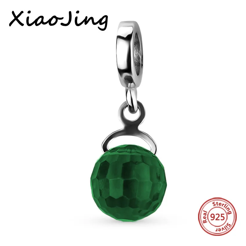

New Charms lampwork Green Beads Fit Authentic European Bracelet Silver 925 Original Pendant Charms Jewelry Making Promotion
