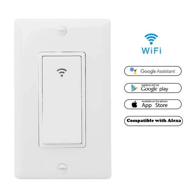 Wifi Smart Light Switch Wireless Remote Control In Wall Timer Wifi Smart Light Switch Wireless Remote