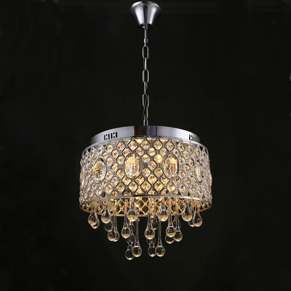 Fashion K9 crystal Chandeliers led lamps high quality Stainless steel