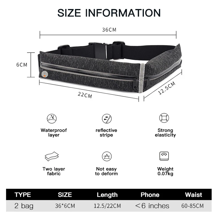 Эластичная Спортивная поясная сумка для упражнений, держатель для мобильного телефона, Противоугонный водонепроницаемый легкий невидимый пояс для бодибилдинга, тренажерного зала